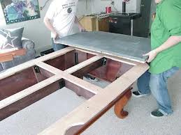 Pool table installation